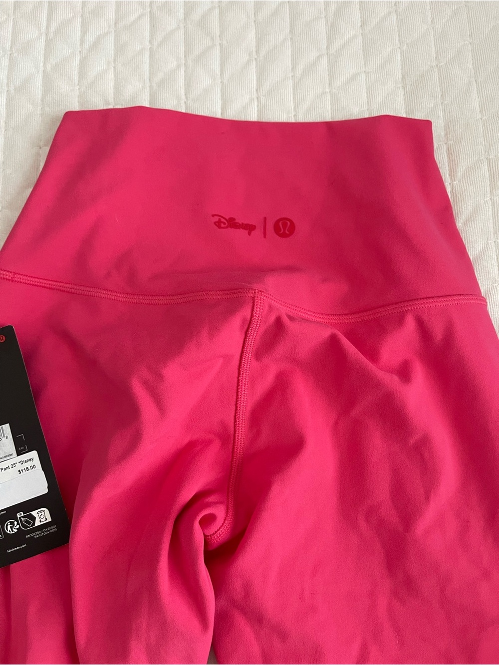 Lululemon x Disney Pink Athletic Set - Sports Bra & Leggings set size 6 - Picture 8 of 12